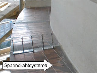 Spanndrahtsysteme zur Taubenabwehr